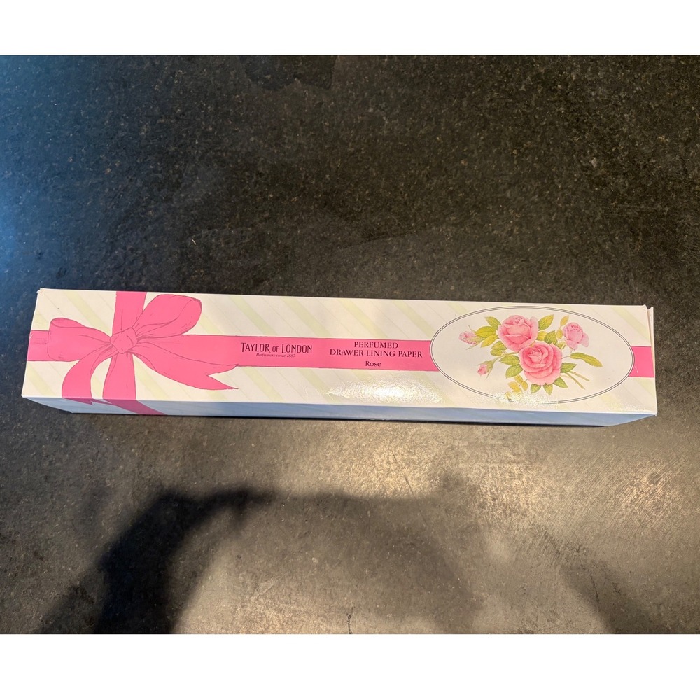 Taylor of London perfumed drawer lining paper in a rose scent